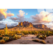 Classy Living Expansive Sonoran Radiance 40"x60", Blue/Brown/Orange