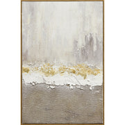 Classy Living Timeless Gilded Strata, Ivory/Taupe/Gold/Natural Wood