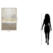 Classy Living Timeless Gilded Strata, Ivory/Taupe/Gold/Natural Wood