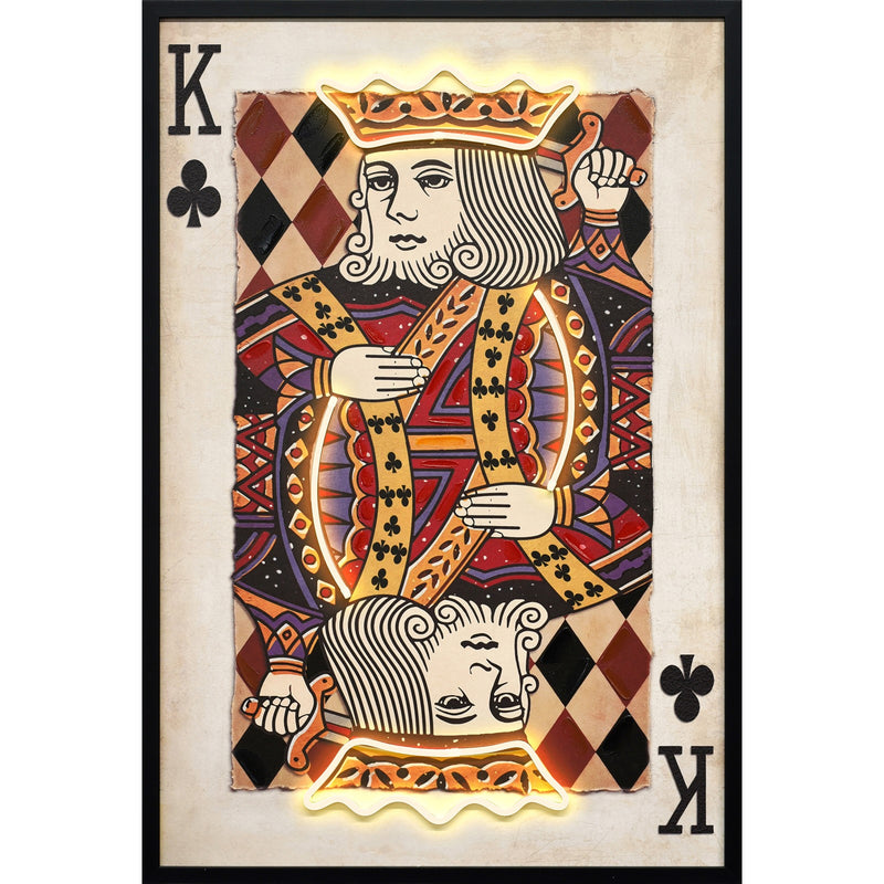 Classy Living Luminous Royal Card 37"x25", Black/Red/Gold/Ivory/Purple