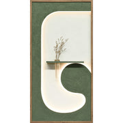 Classy Living Poetic Verdant Niche 48"x25", Sage/Ivory/Natural Wood