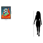 Classy Living Vibrant Kuiper Belt, Black/Teal/Orange/Green/Yellow/White