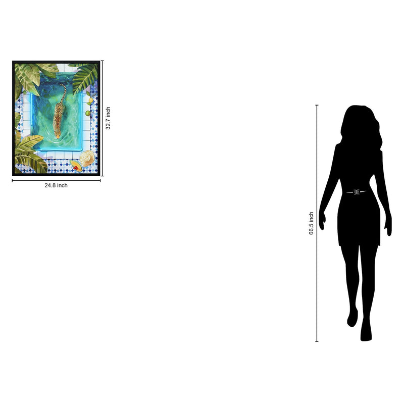 Classy Living Vibrant Poolside Prowl, Black/Blue/Green/White/Yellow