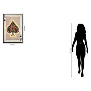 Classy Living Luminous Royal Card II 37"x25", Black/Beige/Red/Blue/Gold