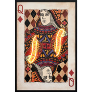 Classy Living Luminous Royal Card IV, Black/Ivory/Rust/Red/Orange