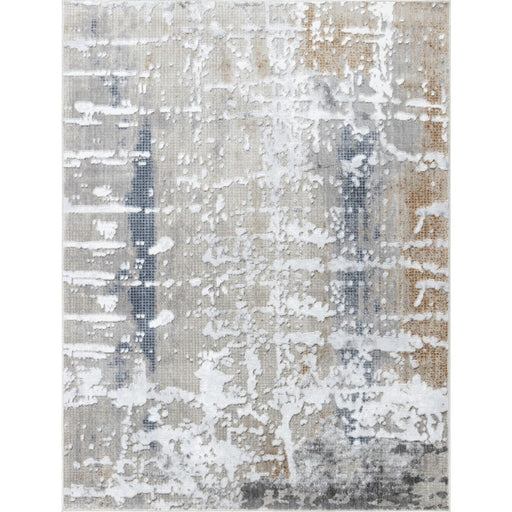 Conrad Home 012 Abstract Art 2'7" x 7' Abstract Runner, Off White - ART20012-7