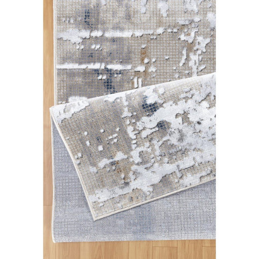 Conrad Home 012 Abstract Art 2'7" x 7' Abstract Runner, Off White