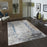 Conrad Home 015 Abstract Art 5'3' x 7' Abstract Rug, Off White