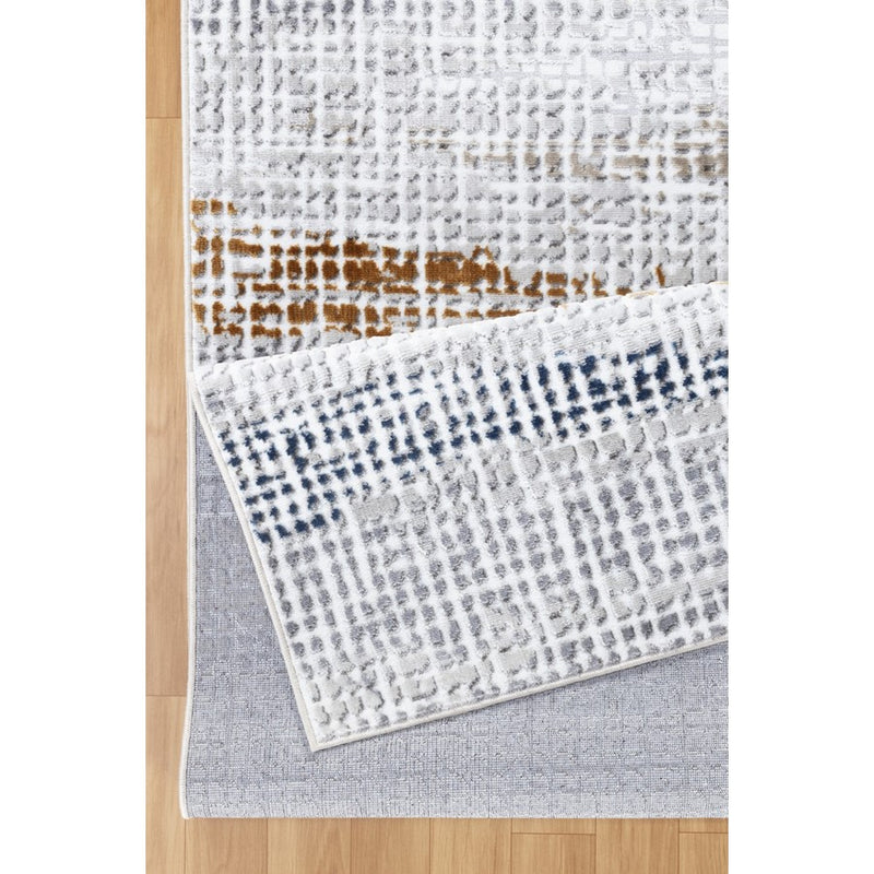 Conrad Home 022 Abstract Art 2'7" x 7' Abstract Runner, Off White