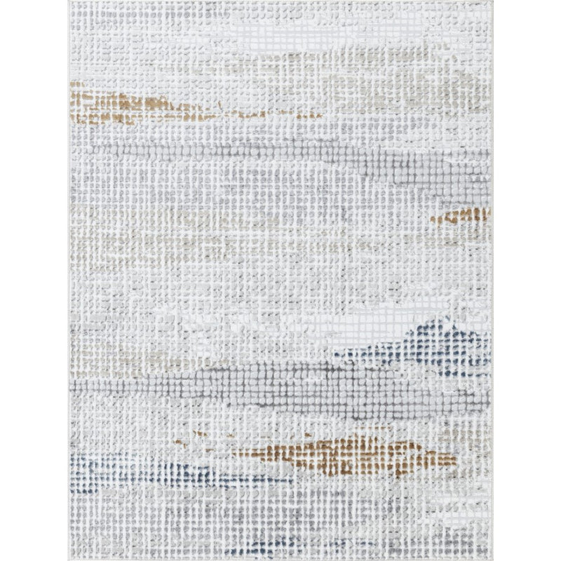 Conrad Home 025 Abstract Art 5'3' x 7' Abstract Rug, Off White
