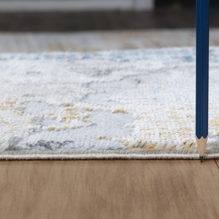 Conrad Home 028 Abstract Art 7'10" x 9'10" Abstract Rug, Off White