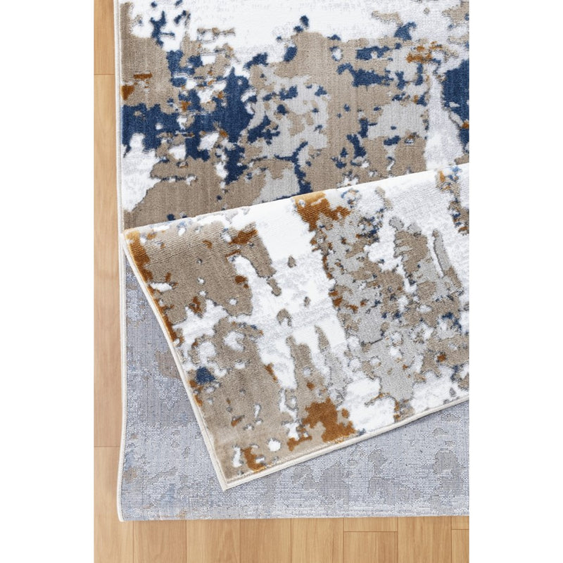 Conrad Home 032 Abstract Art 2'7" x 7' Abstract Runner, Off White