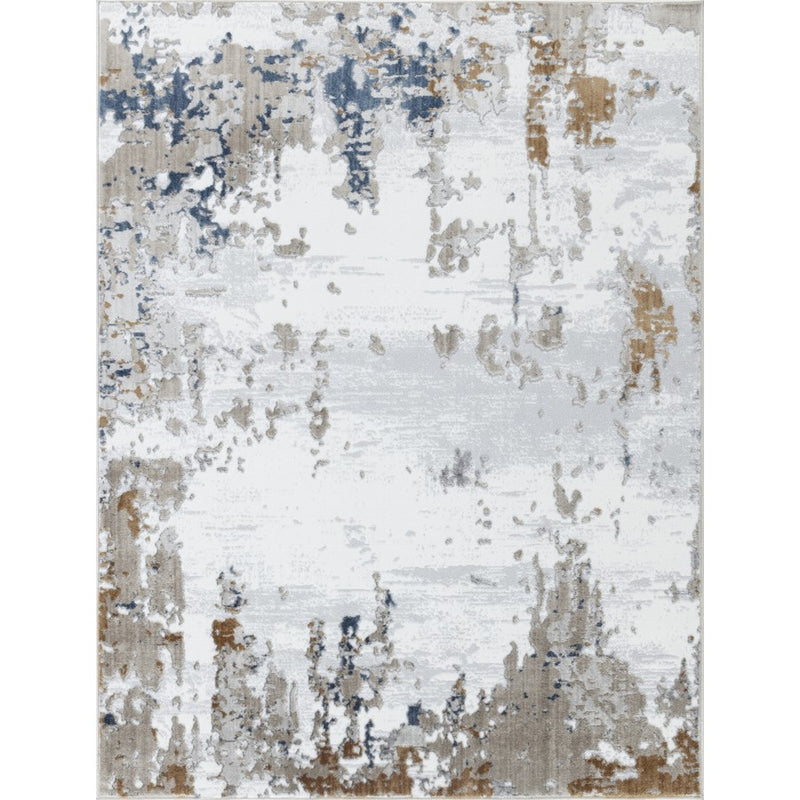 Conrad Home 038 Abstract Art 7'10" x 9'10" Abstract Rug, Off White