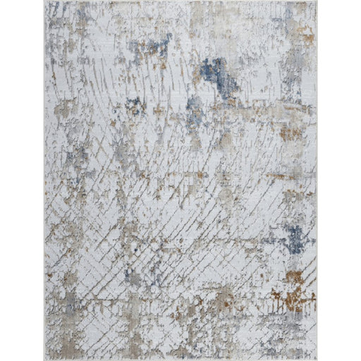 Conrad Home 042 Abstract Art 2'7" x 7' Abstract Runner, Off White - ART20042-7