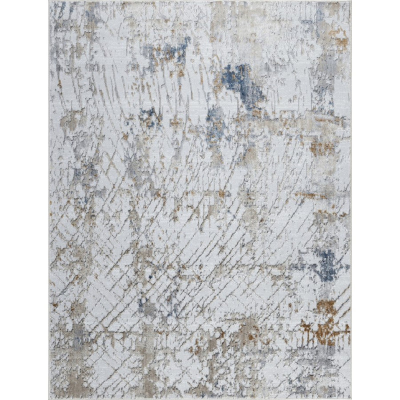 Conrad Home 048 Abstract Art 7'10" x 9'10" Abstract Rug, Off White