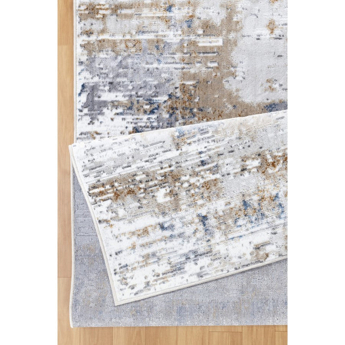 Conrad Home 052 Abstract Art 2'7" x 7' Abstract Runner, Off White
