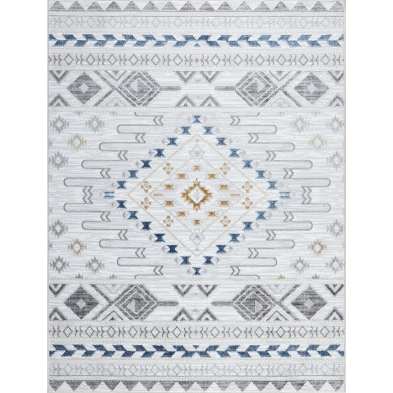 Conrad Home Cambridge 7'10" x 9'10" Rug, Off-White SW/Medallion
