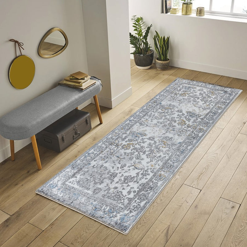 Conrad Home Cambridge 7'10" x 9'10" Trad Rug, Grey Trad/All Over