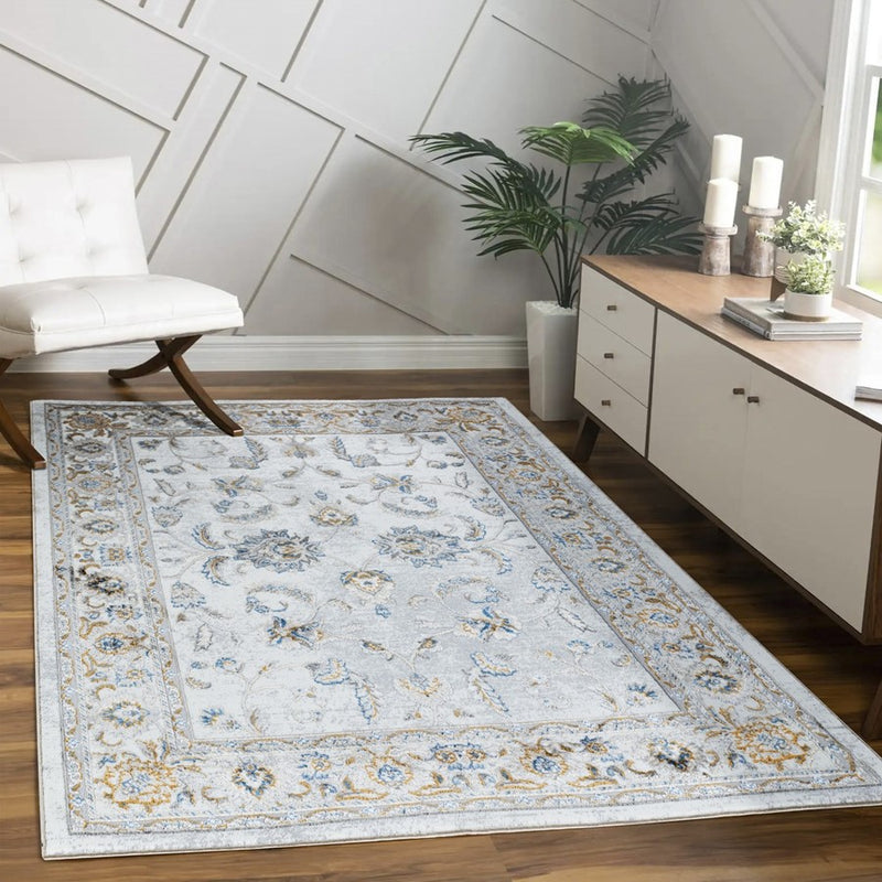 Conrad Home Cambridge 2'7" x 7' Runner, Off-White Trad/All Over