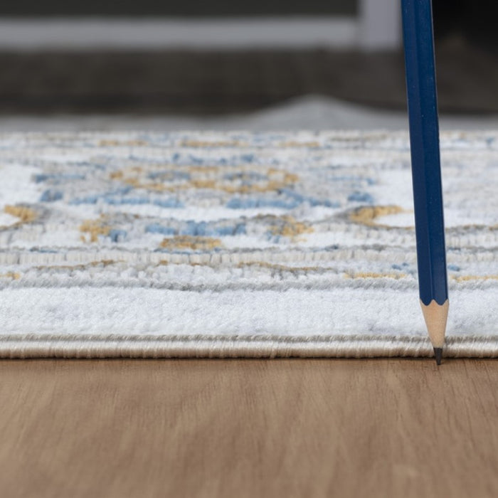 Conrad Home Cambridge 2'7" x 7' Runner, Off-White Trad/All Over