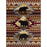 Conrad Home Cabin Life 7'10'' x 10'3'' Lodge Rug, Red SW/Bears - CBL30018-10