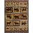 Conrad Home Cabin Life 7'10x10'3 Lodge Rug, Blue Leaves/Animals - CBL30048-10