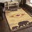 Conrad Home Cabin Life 2'7'' x 7'3'' Lodge Runner, Beige SW/Bears