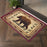 Conrad Home Cabin Life 2'7'' x 7'3'' Lodge Runner, Red SW/Bear