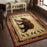 Conrad Home Cabin Life 5'3'' x 7'3'' Lodge Rug, Red Southwest/Bear