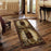 Conrad Home Cabin Life 2' x 3' Lodge Area Rug, Brown Bear/River
