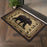 Conrad Home Cabin Life 2'7'' x 7'3'' Lodge Runner, Black SW/Bear