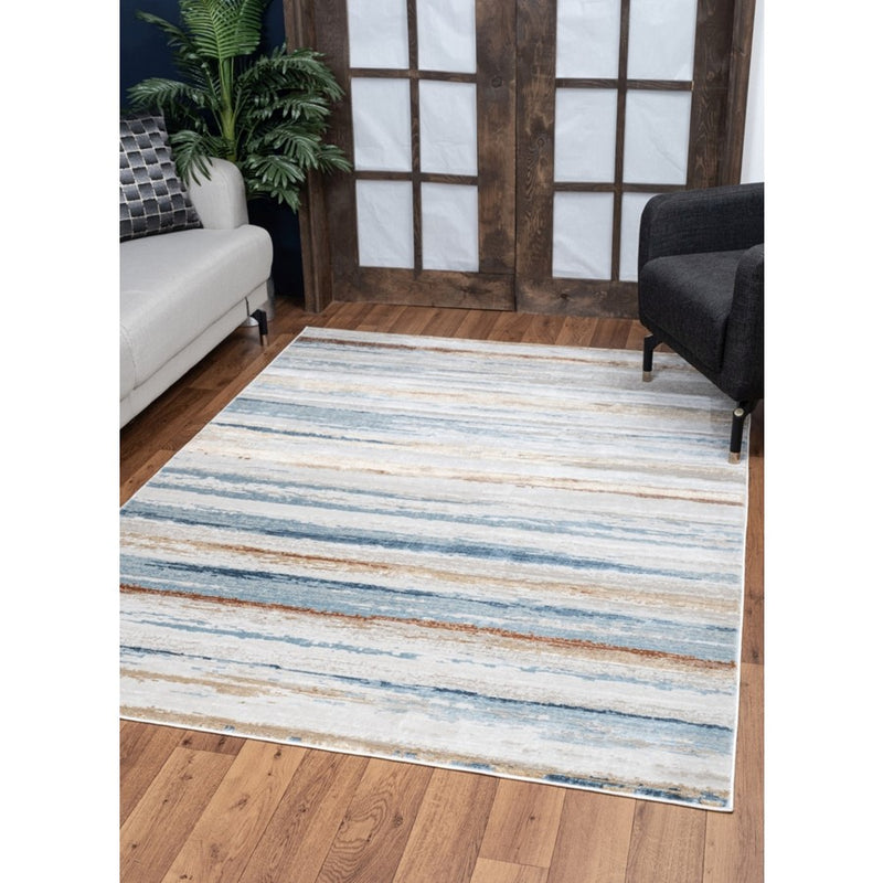 Conrad Home Concepts 2' x 3' Abstract Area Rug, Ivory Abstract