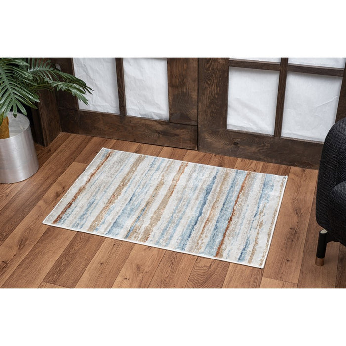 Conrad Home Concepts 2' x 3' Abstract Area Rug, Ivory Abstract