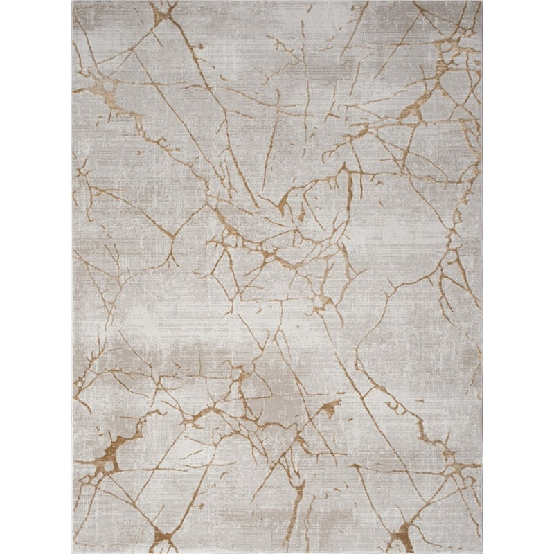Conrad Home Concepts 2' x 3' Area Rug, Beige Abstract/Marble