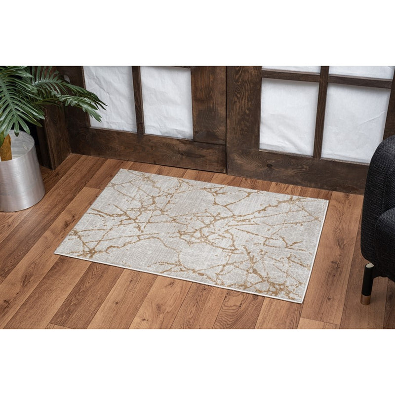 Conrad Home Concepts 2' x 3' Area Rug, Beige Abstract/Marble
