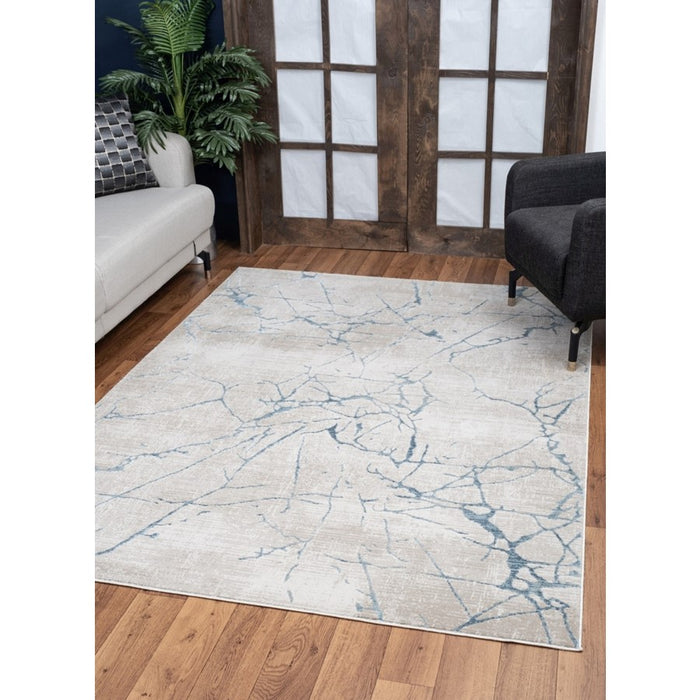 Conrad Home Concepts 5'3'' x 7'3'' Area Rug, Beige Abstract/Marble