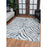 Conrad Home Concepts 5'3'' x 7'3'' Abstract Rug, Blue Animal Skin