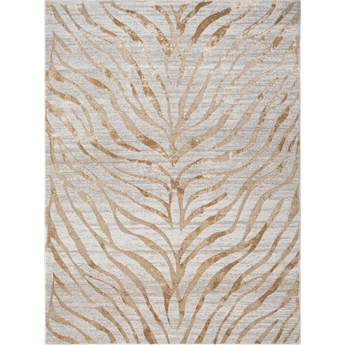 Conrad Home Concepts 2' x 3' Abstract Area Rug, Gold Animal Skin - CNC60072-3