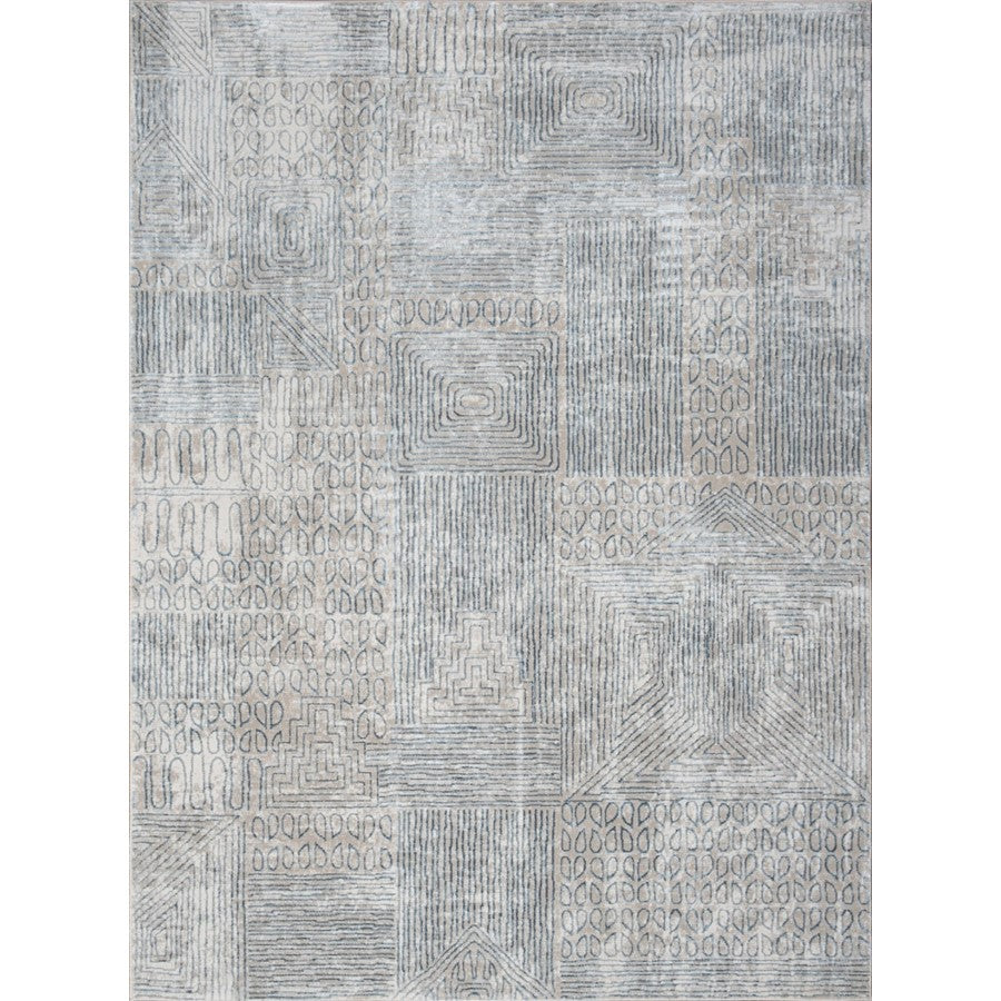 Conrad Home Concepts 7'10'' x 10'3'' Abstract Rug, Blue Abstract