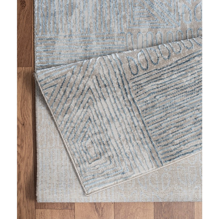 Conrad Home Concepts 7'10'' x 10'3'' Abstract Rug, Blue Abstract