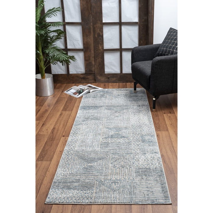 Conrad Home Concepts 7'10'' x 10'3'' Abstract Rug, Blue Abstract