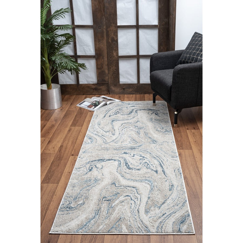 Conrad Home Concepts 2' x 3' Rug, Beige Abstract/Marble