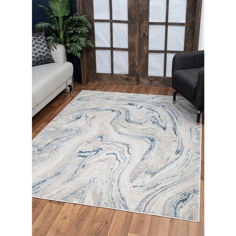 Conrad Home Concepts 2' x 3' Rug, Beige Abstract/Marble