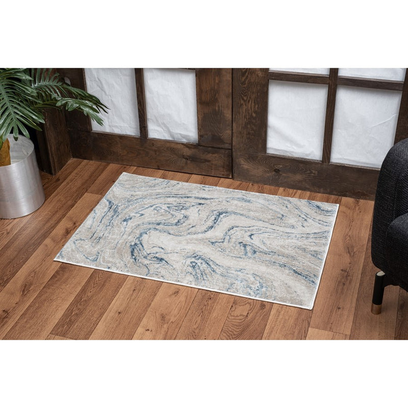 Conrad Home Concepts 2' x 3' Rug, Beige Abstract/Marble