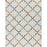 Conrad Home Cozy Shag 5'3' x 7' Shag Rug, Ivory Quatrefoil Trellis - CZY10035-7