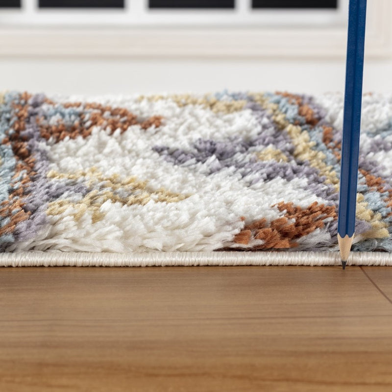 Conrad Home Cozy Shag 5'3' x 7' Shag Area Rug, Ivory Southwest