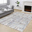 Conrad Home Cozy Shag 7'10" x 9'10" Shag Area Rug, Ivory Abstract