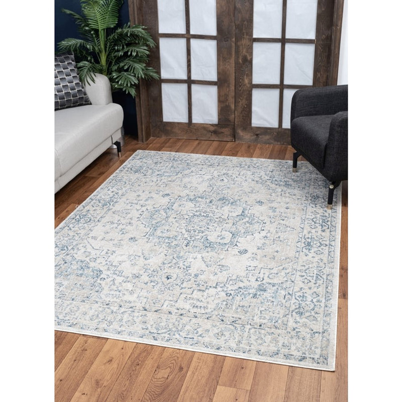 Conrad Home Generations 2' x 3' Trad Rug, Beige Medallion