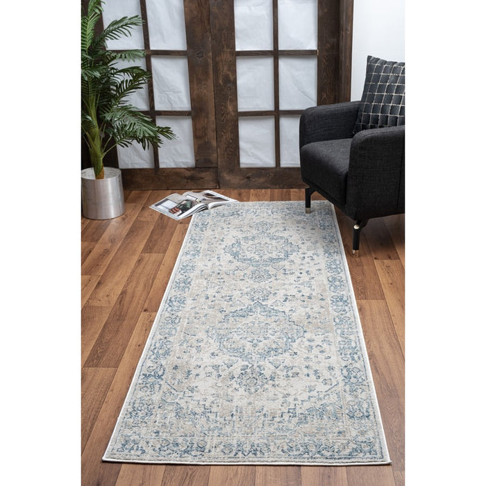 Conrad Home Generations 2'7'' x 7'3'' Trad Runner, Beige Medallion