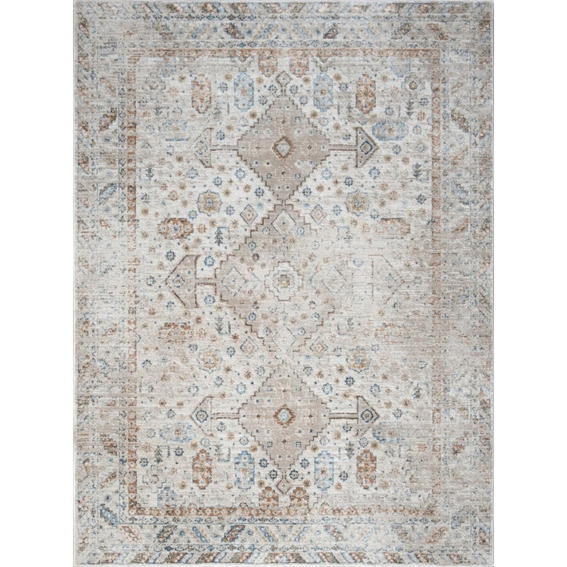 Conrad Home Generations 2' x 3' Trad Rug, Beige Medallion/SW